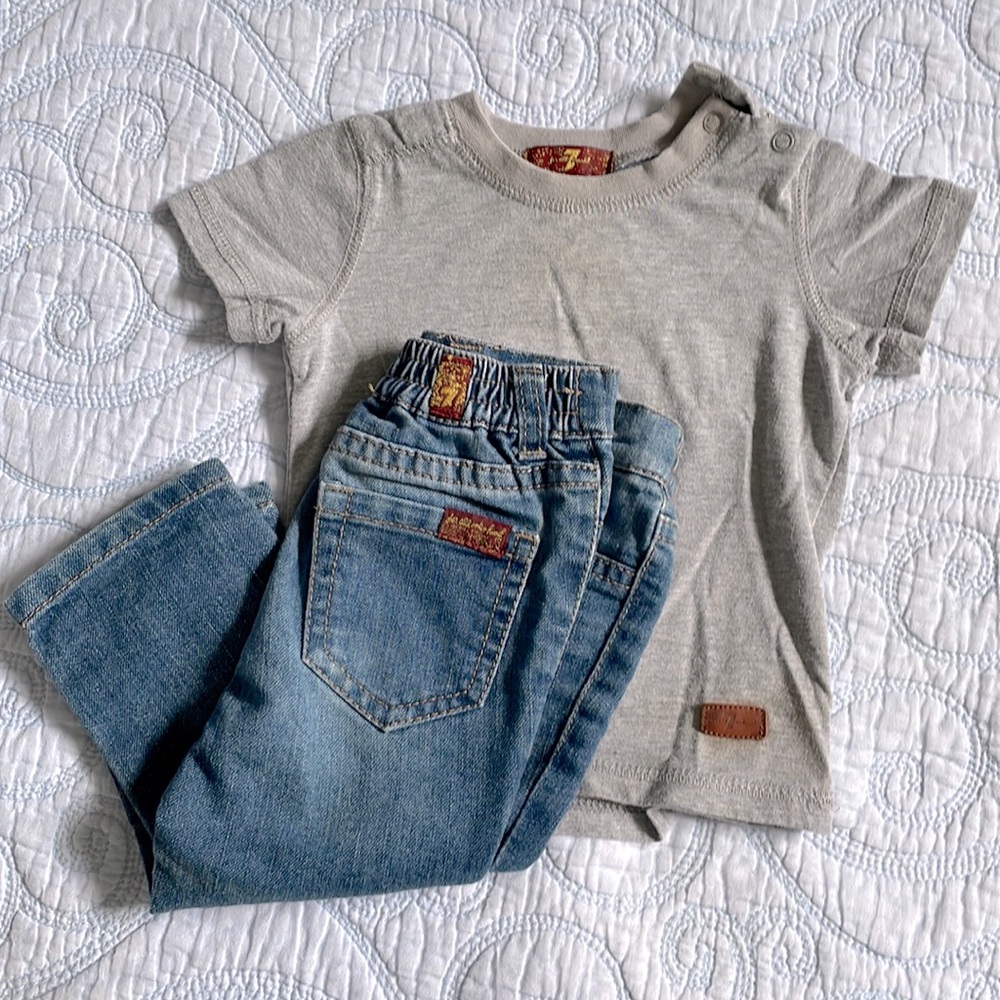 7 jeans and shirt